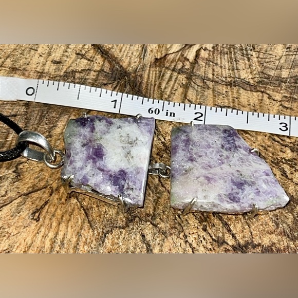 Large Purple Lepidolite Pendant 3” - Picture 11 of 14